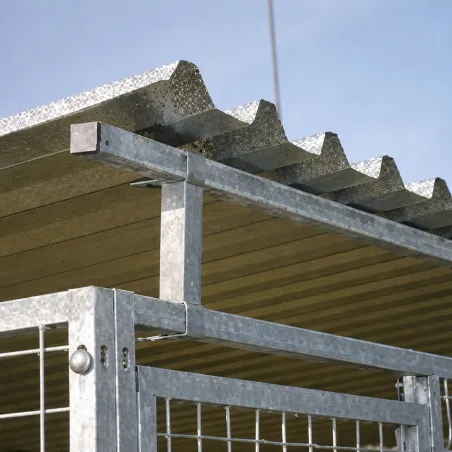 Support de toiture chenil pour barre 25x25mm