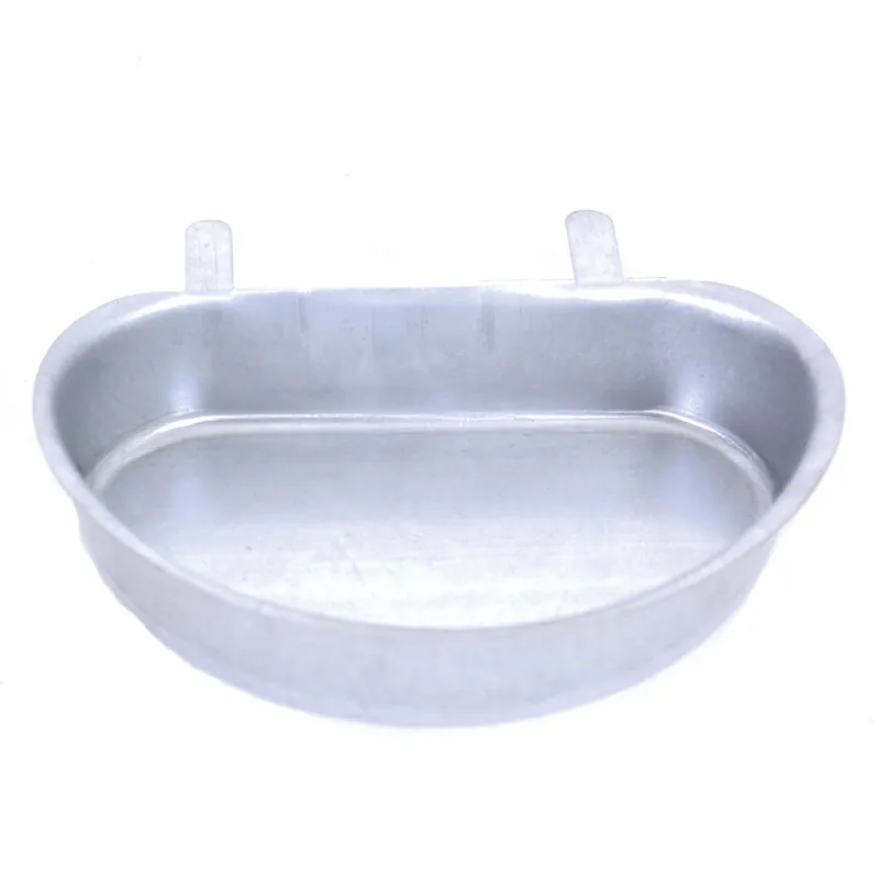 Mangeoire - Abreuvoir demi lune contenance 0,4L métal 