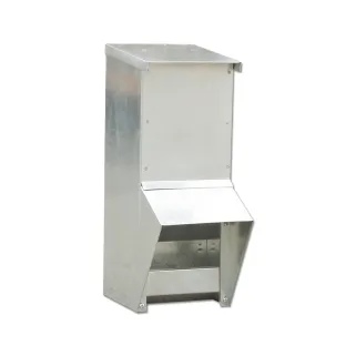 Lot de 5 Mangeoires à trémie métal galvanisée 7kg