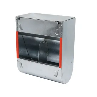 Lot de 10 Mangeoires lapins trémie 2 compartiments