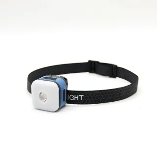 Lampe torche frontale cube 400 lumens, 3 modes d'éclairage