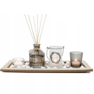 Coffret diffuseur parfum et bougies – Ambiance naturelle et déco