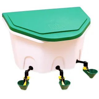 Abreuvoir poule fixation murale Aviaqua 8L à coupelles Olba