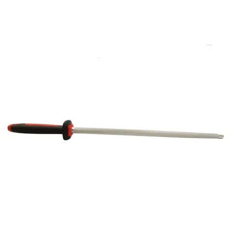 Fusil à aiguiser 30 cm manche bi-matière forme ronde 