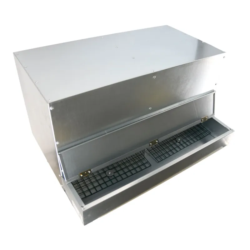 Pondoir galvanisé ramassage extérieur 2 cases