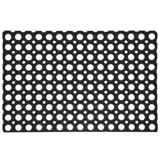 Paillasson caoutchouc 60x40x1,2cm antidérapant entrée