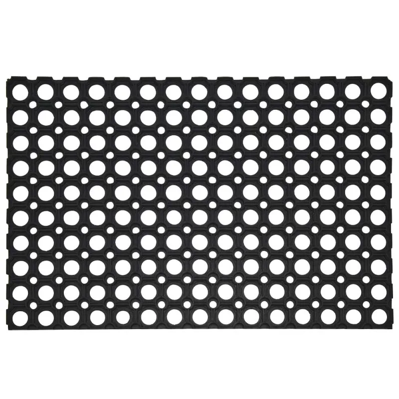 Paillasson caoutchouc 60x40x1,2cm antidérapant entrée