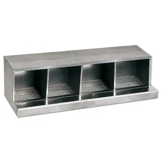Nid pondoir en tôle galvanisée 4 cases 