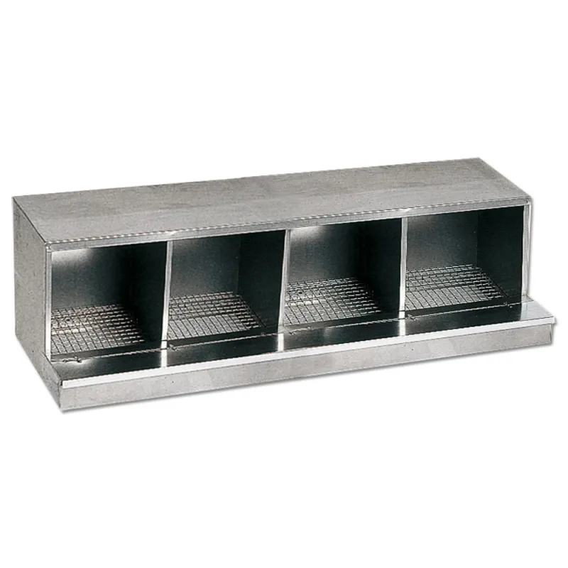 Nid pondoir en tôle galvanisée 4 cases 