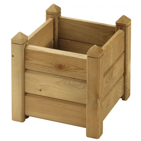 Jardinière carrée bois 30x30 / H 30 cm