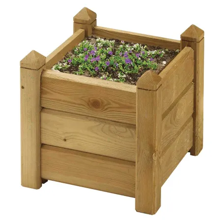 Jardinière carrée bois 30x30 / H 30 cm