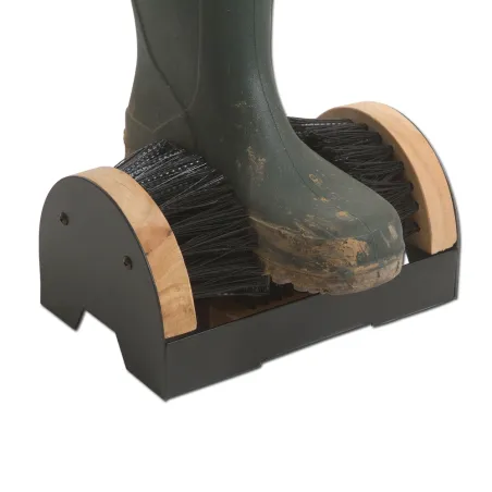 Gratte bottes 4 brosses nylon rigide 23x15cm + repose bien