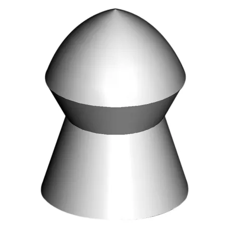 Boite de 250 plombs Pro Magnum tête pointue corps lisse cal 4,5mm