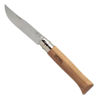 Couteau Opinel N°12 lame acier inox 12 cm manche hêtre bague de sécurité