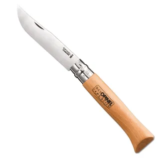 Couteau Opinel carbone N°12 lame acier carbone 12cm manche hêtre