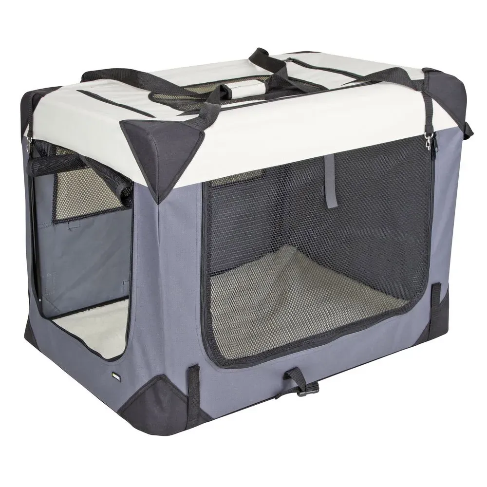 Box de transport pour chien à dimensionner selon le chien et la voiture