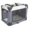 Box de transport chien démontable en toile 81x58 cm