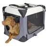 Box de transport chien démontable en toile 81x58 cm