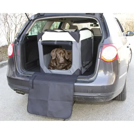 Box de transport chien démontable en toile 81x58 cm