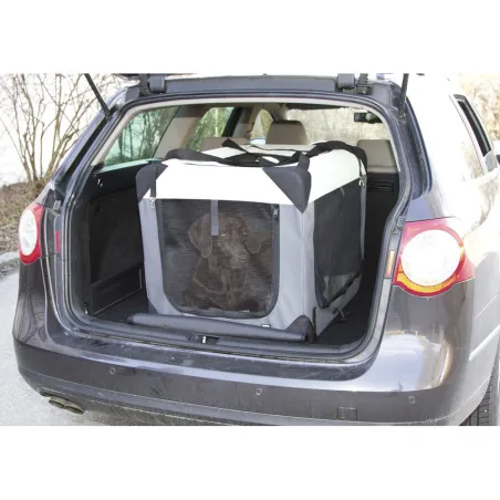 Box de transport chien démontable en toile 81x58 cm
