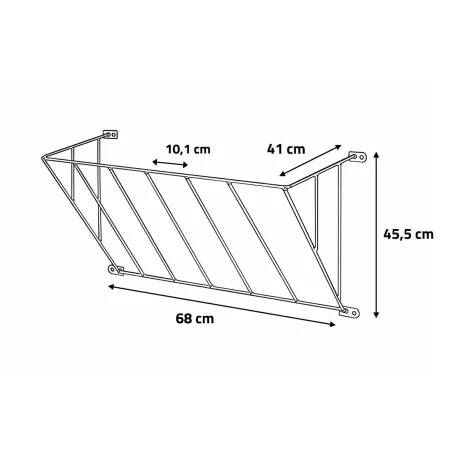 Râtelier zingué simple - KERBL
