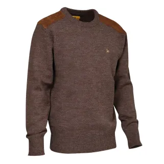 Pull marron col rond Verney-Carron Fox taille S à 3XL