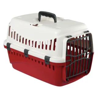 Caisse de transport chat 'Expedion' Rouge PVC 45 x 30 x 30 cm