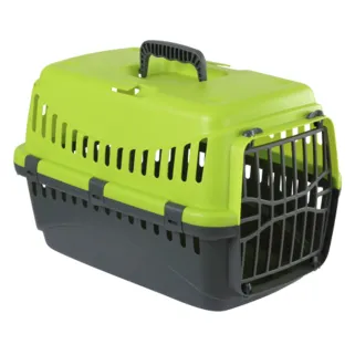 Caisse de transport chat 'Expedion' Vert PVC 45 x 30 x 30 cm