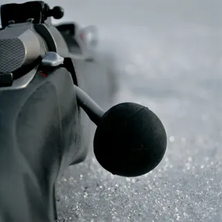 Bouton en caoutchouc pour levier de culasse