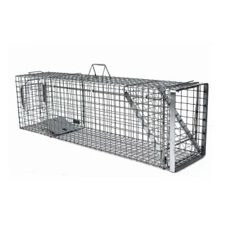 Cage-piège Hardy 3 ressorts trappe 60° 120x34x42cm