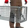 Cage-piège Hardy 3 ressorts trappe 60° 102x34x34cm
