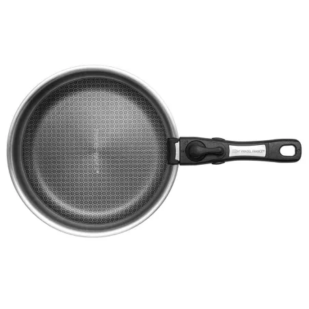 Poêle acier inoxydable nid d'abeille 24 cm