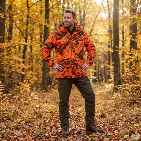 Veste Ridge isolante polyester camo orange S à 5XL