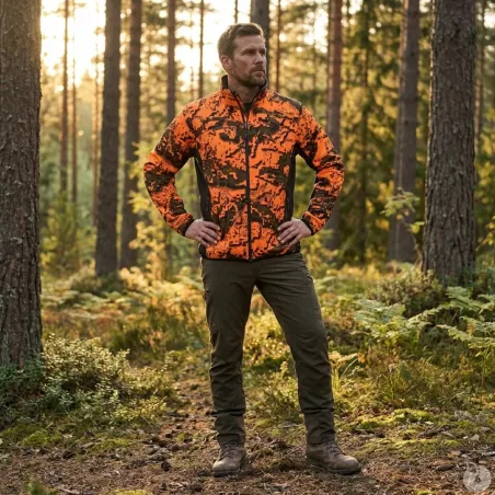 Veste Ridge isolante polyester camo orange S à 5XL