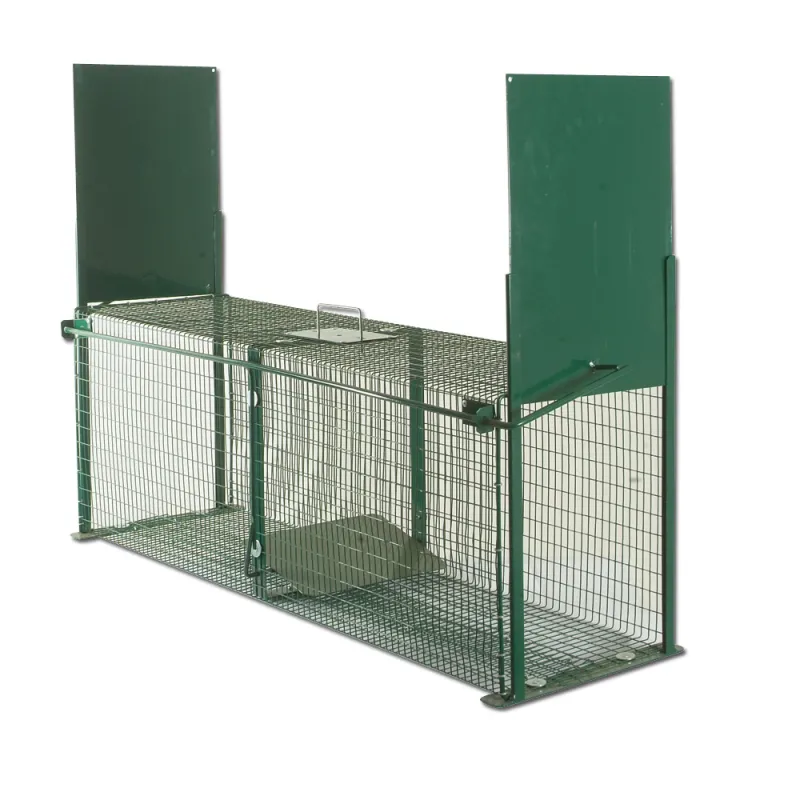 Cage piège acier galvanisé thermolaqué 100x30x35cm 