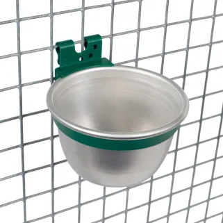 Lot de 10 Bols aluminium mangeoire - abreuvoir multi animaux ø10cm