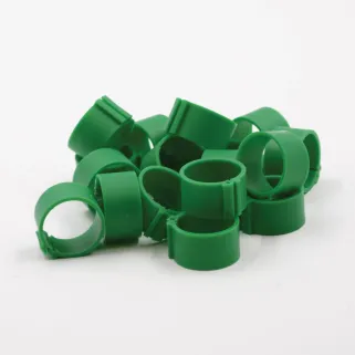 Bagues à clip éco Ø18mm par 50 pièces Vert Foncé