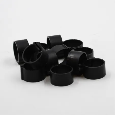Bagues à clip éco Ø18mm par 50 pièces Jaune Fluo 
