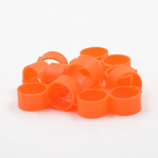 Bagues à clip éco Ø25mm par 50 pièces Orange