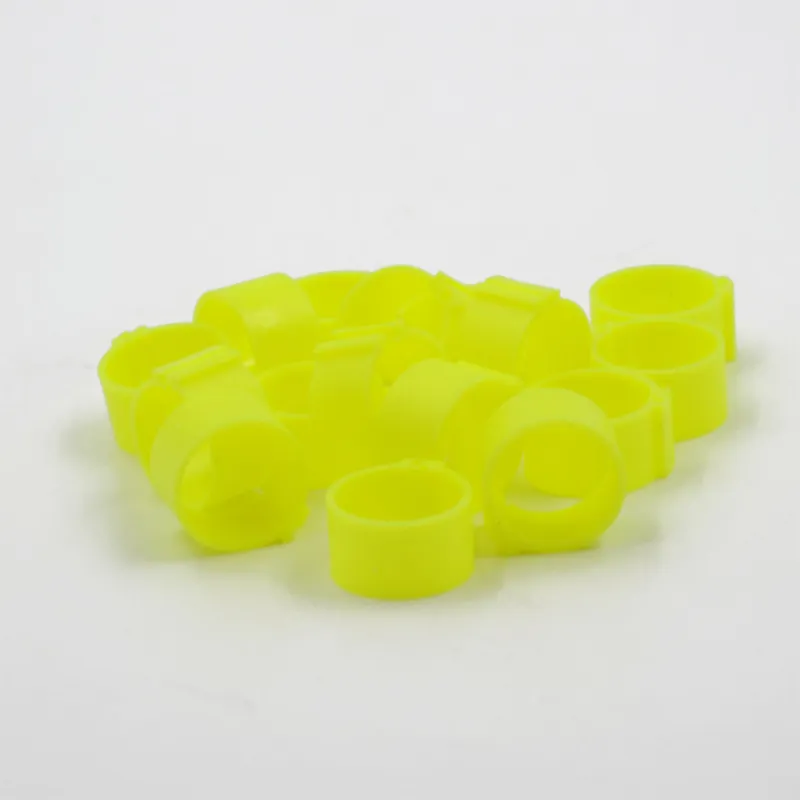 Bagues à clip éco Ø25mm par 50 pièces jaune