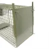 Boîte à fauves pliable 2 entrées maille carrée 160x55x50cm