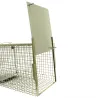 Boîte à fauves pliable 2 entrées maille carrée 160x55x50cm