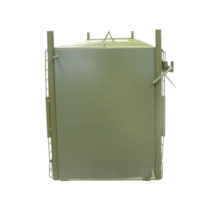 Boîte à fauves pliable 2 entrées maille carrée 160x55x50cm