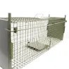 Boîte à fauves pliable 2 entrées maille carrée 160x55x50cm