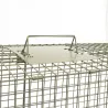 Boîte à fauves pliable 2 entrées maille carrée 160x55x50cm