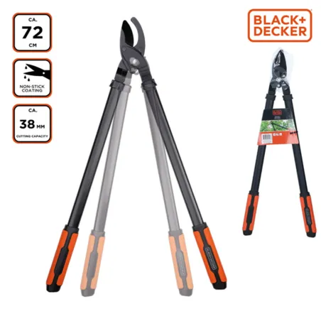Sécateur à lames croisées Black&Decker® 71 cm - Coupe précise jusqu'à 38 mm