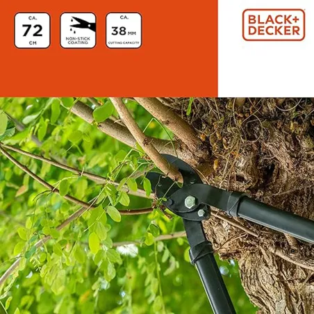 Sécateur à lames croisées Black&Decker® 71 cm - Coupe précise jusqu'à 38 mm