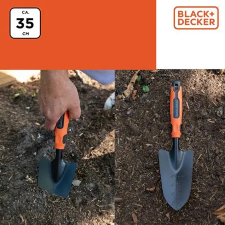 Transplantoir acier 35 cm Black&Decker® avec graduations