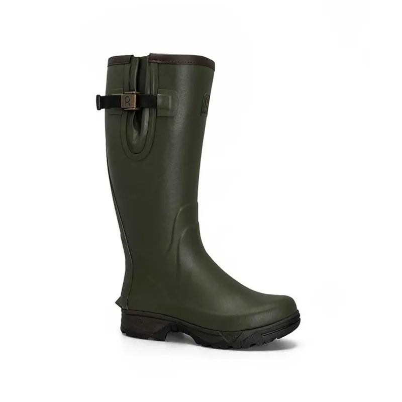 Bottes Veneur néo Homme - Vert 100% Caoutchouc