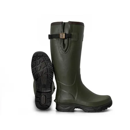 Bottes Veneur néo Homme - Vert 100% Caoutchouc